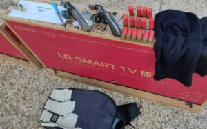 Em Tefé, Polícia Militar detém cinco homens por roubo e receptação de aparelhos eletroeletrônicos