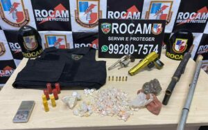 PMAM prende sete por porte ilegal de arma e tráfico de drogas, em Manaus