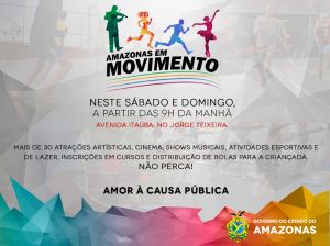 Imagem da notícia - Trinta atrações artísticas e dezenas de competições esportivas abrem programa de combate à violência em Manaus
