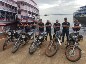 Imagem da notícia - Polícia Civil recupera cinco motocicletas com restrições de roubo ou furto em comunidade de Careiro da Várzea