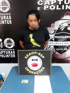 Imagem da notícia - Seaop prende “Dentinho”, pistoleiro de facção criminosa em Manaus