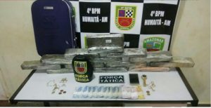 Imagem da notícia - Operação Humaitá Segura intercepta mais de 10 kg de drogas que seria destinada a detento da unidade prisional do município