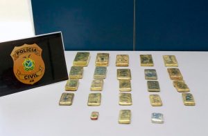 Imagem da notícia - Polícia Civil apreende 23 barras de ouro, avaliadas em $1,5 milhão, em destroços de aeronave que caiu em Itacoatiara