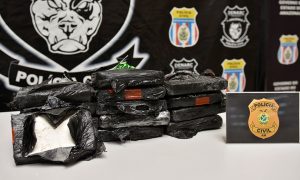 Imagem da notícia - Polícia Civil prende rapaz com 14 tabletes de cocaína pura, avaliados em R$ 270 mil, em embarcação vinda de Tonantins