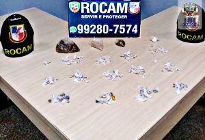 Imagem da notícia - Polícia Militar apreende homem com mandado de prisão em aberto e com droga, na Colônia Terra Nova, zona norte de Manaus