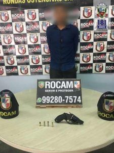 Imagem da notícia - Polícia Militar detém homem com arma de fogo no bairro João Paulo