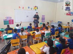 Imagem da notícia - Em palestra para mais de 400 alunos na zona norte, Polícia Militar contribui com a prevenção da violência