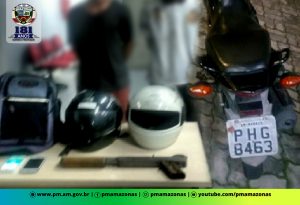 Imagem da notícia - Policiais militares da 5ª CICOM prendem dupla por assalto em Santo Antônio