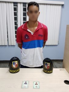 Imagem da notícia - Policiais militares do 2°BPChoque/Rocam prendem jovem por crime de latrocínio contra sargento PM