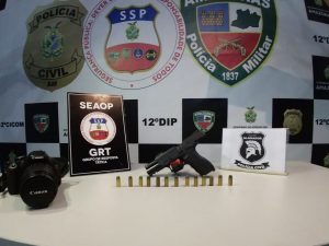 Imagem da notícia - SEAOP e equipe do 12º DIP recuperam arma roubada por quadrilha que assaltava carros