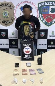 Imagem da notícia - SEAOP recaptura foragido traficando drogas em ocupação irregular na zona norte