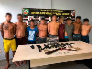 Imagem da notícia - ROCAM prende nove e apreende quatro armas de fogo e granada durante ação nas zonas norte e sul de Manaus