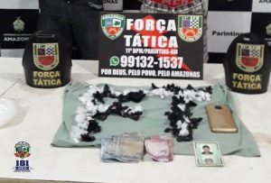 Imagem da notícia - Força Tática prende homem suspeito de tráfico de entorpecentes no município de Parintins