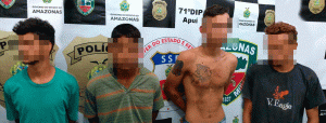 Imagem da notícia - Polícia prende líder do tráfico em Apuí e outros três homens