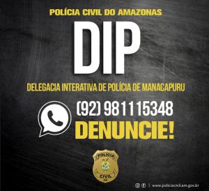 Imagem da notícia - PC disponibiliza à sociedade o número do disque-denúncia da DIP de Manacapuru