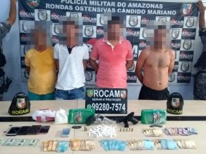 Imagem da notícia - Em Manaus, PM prende 23  pessoas e apreende armas de fogo e entorpecentes