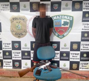 Imagem da notícia - Polícia prende jovem com armas de fogo e munições em Novo Aripuanã