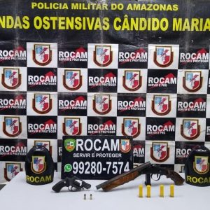 Imagem da notícia - PM prende 35 pessoas e apreende nove armas de fogo em Manaus