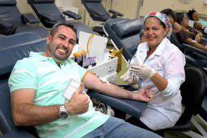 Imagem da notícia - Servidores da PC aderem à campanha Junho Vermelho no Hemoam