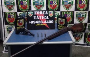 Imagem da notícia - PMs da Força Tática detiveram suspeito de porte ilegal de arma de fogo
