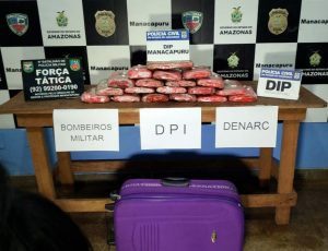 Imagem da notícia - PC e PM apreendem 19 kg de oxi em embarcação no Baixo Solimões