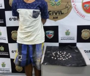 Imagem da notícia - PC prende jovem com 24 trouxinhas de oxi no bairro Cidade Nova