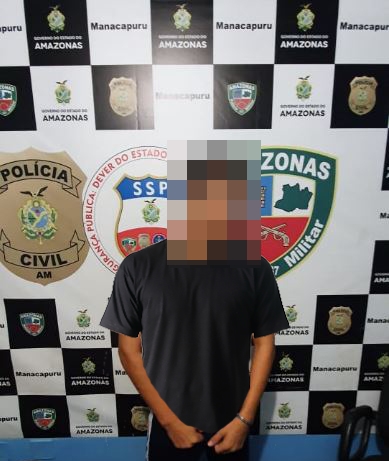 Jovem preso pela PC por envolvimento em latrocínio.