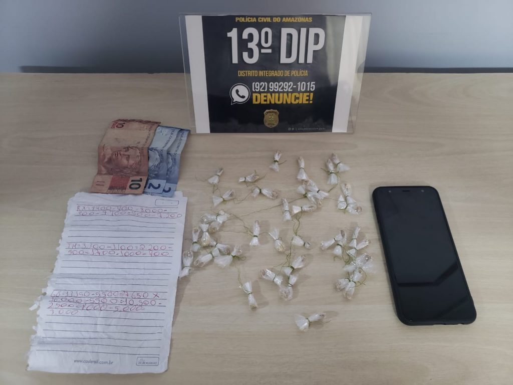 PC prende mulher de ponto de drogas no Jorge Teixeira