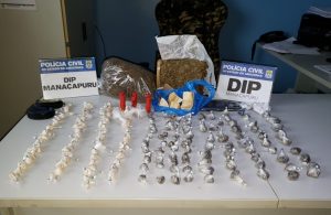 Imagem da notícia - PC apreende 200 porções de entorpecentes e munições em Manacapuru