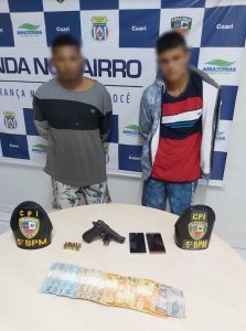 Imagem da notícia - Polícia Militar detém piratas de rio e aprendem arma de fogo em Coari