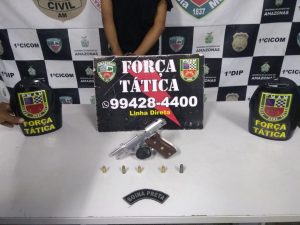 Imagem da notícia - Polícia Militar detém suspeito com arma de fogo na zona sul