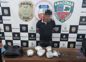 Imagem da notícia - Polícia Civil prende homem por tráfico de drogas, em Manacapuru