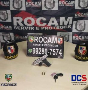 Imagem da notícia - Polícia Militar detém suspeito com arma de fogo no Dom Pedro