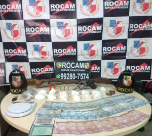 Imagem da notícia - PM detém dupla em posse de armas de fogo e entorpecente na zona norte