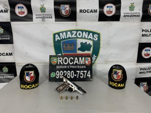 Imagem da notícia - Rocam detém suspeito com arma e veículo roubado