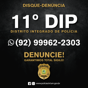 Imagem da notícia - PC disponibiliza número do disque-denúncia do 11° DIP