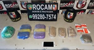Imagem da notícia - Policiais militares da Rocam detêm suspeito de tráfico em Maués