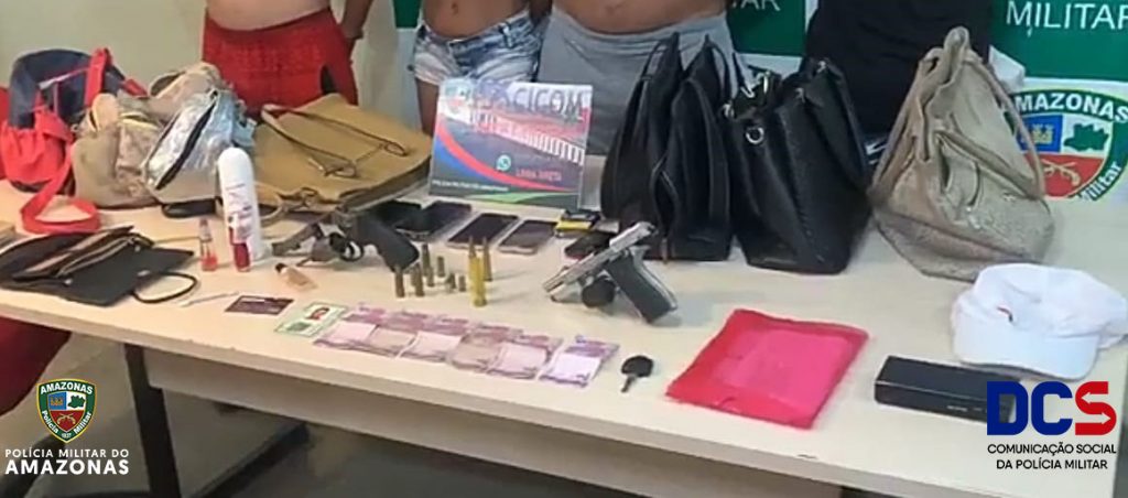 Polícia Militar detém quadrilha de assaltantes no bairro Nova Cidade.