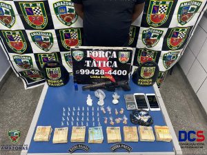 Imagem da notícia - Polícia Militar detém suspeito com arma e drogas no Mutirão