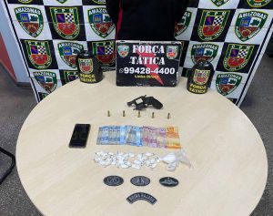 Imagem da notícia - PM detém suspeito com arma e drogas no Mauazinho