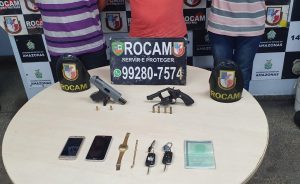 Imagem da notícia - Rocam detém suspeitos com armas de fogo na zona leste