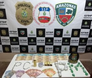Imagem da notícia - PM apreende irmãos com drogas e dinheiro em Canutama