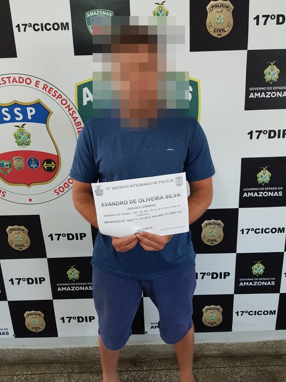 Em Manaus, Polóicia Civil prende homem condenado por tráfico de drogas.