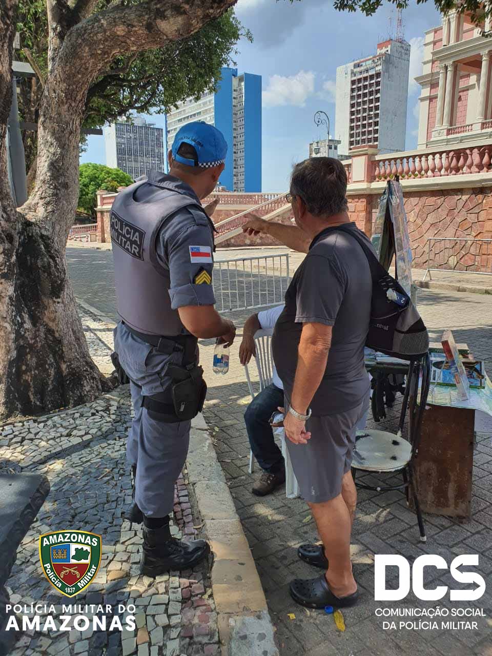 PM reforça policiamento para a chegada de turistas em Manaus.