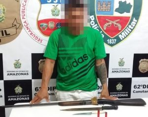 Imagem da notícia - Polícia Militar detém suspeito com espingarda em Canutama