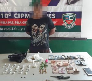 Imagem da notícia - Polícia Militar detém suspeito de tráfico em Maués