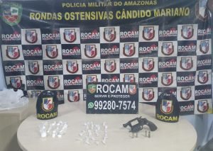 Imagem da notícia - PM detém dois suspeitos por porte ilegal de arma e tráfico de drogas