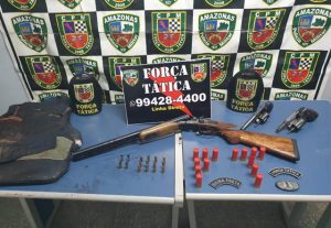 Imagem da notícia - Força Tática detém suspeitos e apreende armas de fogo
