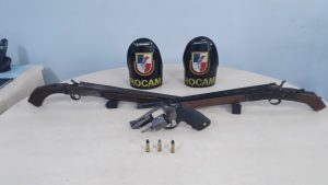 Imagem da notícia - Polícia Militar detém suspeito com armas de fogo no bairro Alvorada 2