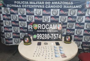 Imagem da notícia - Polícia Militar detém dupla suspeita de comercializar entorpecente